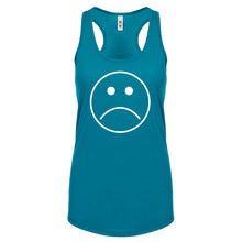Sad Face Womens Racerback Tank Top