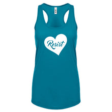 Racerback Resist Heart Womens Tank Top