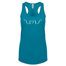 Racerback ASCII Shrug Womens Tank Top