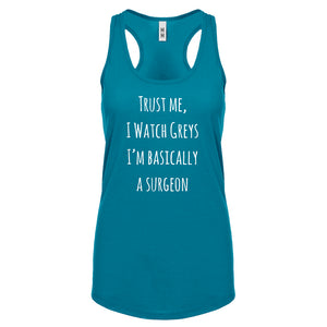 Racerback Trust Me, I Watch Greys Womens Tank Top