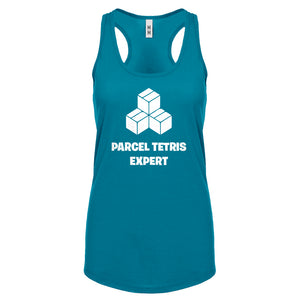 Parcel Tetris Expert Womens Racerback Tank Top