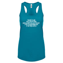 The Week is Long the Silver Cat Feeds Womens Racerback Tank Top