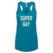 Super Gay Womens Racerback Tank Top