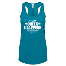 TEAM CHEEK CLAPPERS Womens Racerback Tank Top