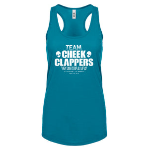 TEAM CHEEK CLAPPERS Womens Racerback Tank Top