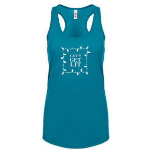 Lets Get Lit Womens Racerback Tank Top