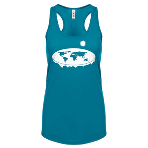 Racerback Flat Earth Womens Tank Top
