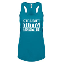 Straight Outta the Upside Down Womens Racerback Tank Top