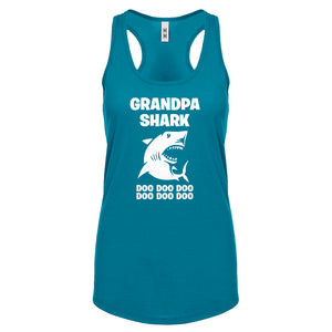 Grandpa Shark Womens Racerback Tank Top