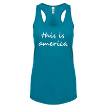 Racerback This is America Womens Tank Top