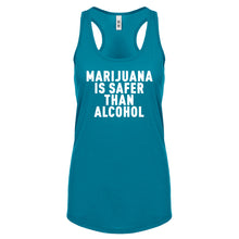 Racerback Marijuana is Safer Womens Tank Top