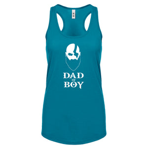 Racerback Dad of Boy Womens Tank Top