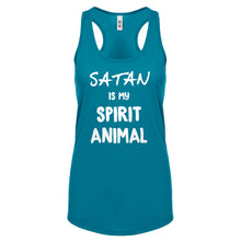 Satan is my Spirit Animal Womens Racerback Tank Top