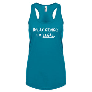 Racerback Relax Gringo I'm Legal Womens Tank Top