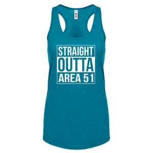 Straight Outta Area 51 Womens Racerback Tank Top