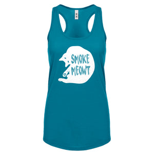 Racerback Smoke Meowt Womens Tank Top