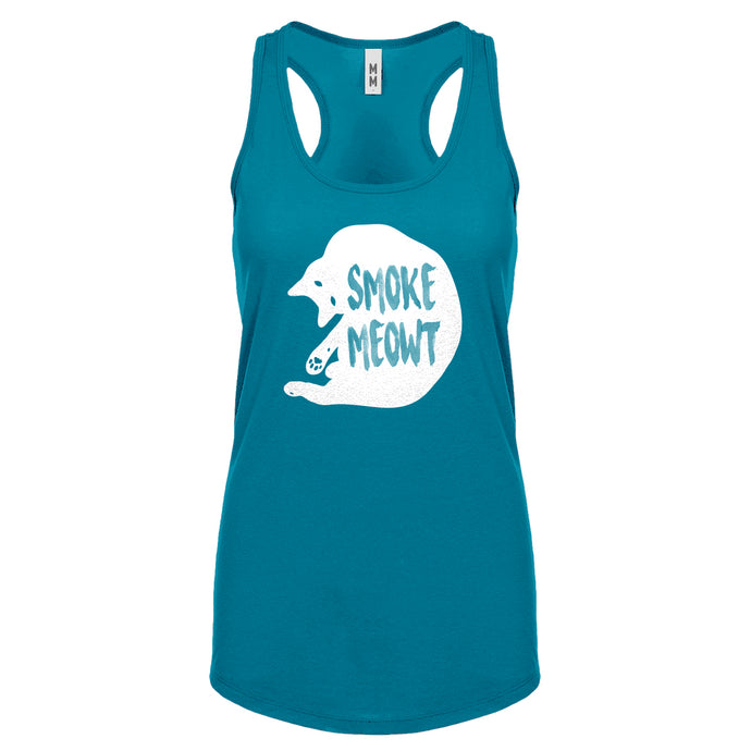 Racerback Smoke Meowt Womens Tank Top