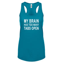 Racerback Too Many Tabs Open Womens Tank Top