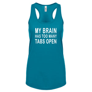 Racerback Too Many Tabs Open Womens Tank Top