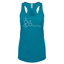 Racerback THC Molecule Womens Tank Top