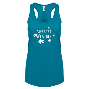 Sweater Weather Womens Racerback Tank Top