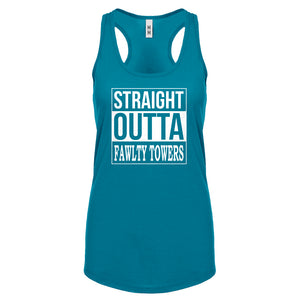 Straight Outta Fawlty Towers Womens Racerback Tank Top