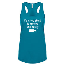 Racerback Remove USB Safely Womens Tank Top