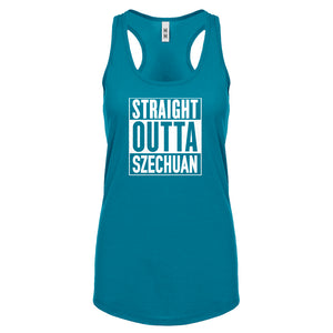 Racerback Straight Outta Szechuan Womens Tank Top
