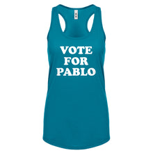 Racerback Vote for Pablo Womens Tank Top