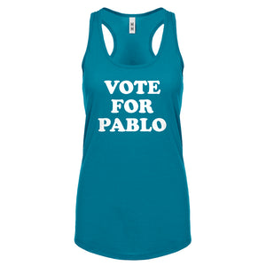 Racerback Vote for Pablo Womens Tank Top