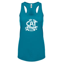 My Cat Thinks I'm Cool Womens Racerback Tank Top