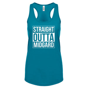 Racerback Straight Outta Midgard Womens Tank Top