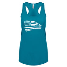 American Flag Womens Racerback Tank Top