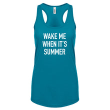 Wake me When its Summer Womens Racerback Tank Top