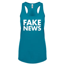 Racerback FAKE NEWS Womens Tank Top