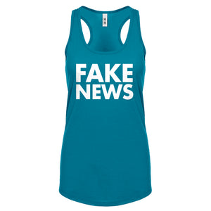 Racerback FAKE NEWS Womens Tank Top