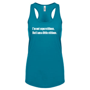 I'm not superstitious Womens Racerback Tank Top