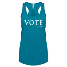 Vote -Plato Womens Racerback Tank Top