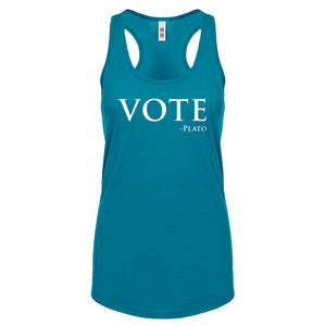 Vote -Plato Womens Racerback Tank Top