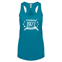 Racerback Established 1977 Womens Tank Top