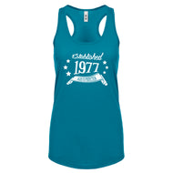 Racerback Established 1977 Womens Tank Top