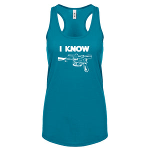 Racerback I Know Womens Tank Top