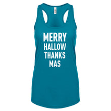 Racerback Merry Hallow Thanks Mas Womens Tank Top