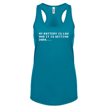 Its Getting Dark Womens Racerback Tank Top