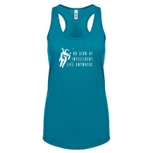 Racerback No Sign of Intelligent Life Womens Tank Top