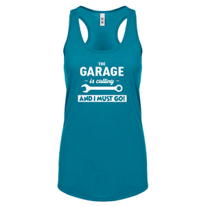 The Garage is Calling Womens Racerback Tank Top
