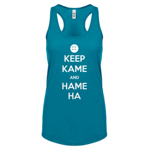 Racerback Keep Kame and Hame Ha Womens Tank Top