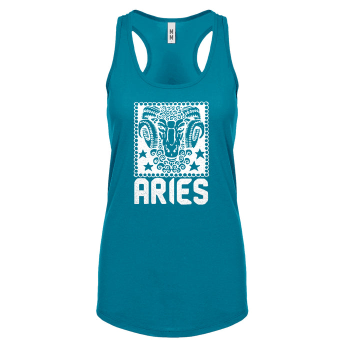 Racerback Aries Zodiac Astrology Womens Tank Top