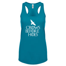 Racerback Crows Before Hoes Womens Tank Top