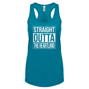 Straight Outta the Heartland Womens Racerback Tank Top